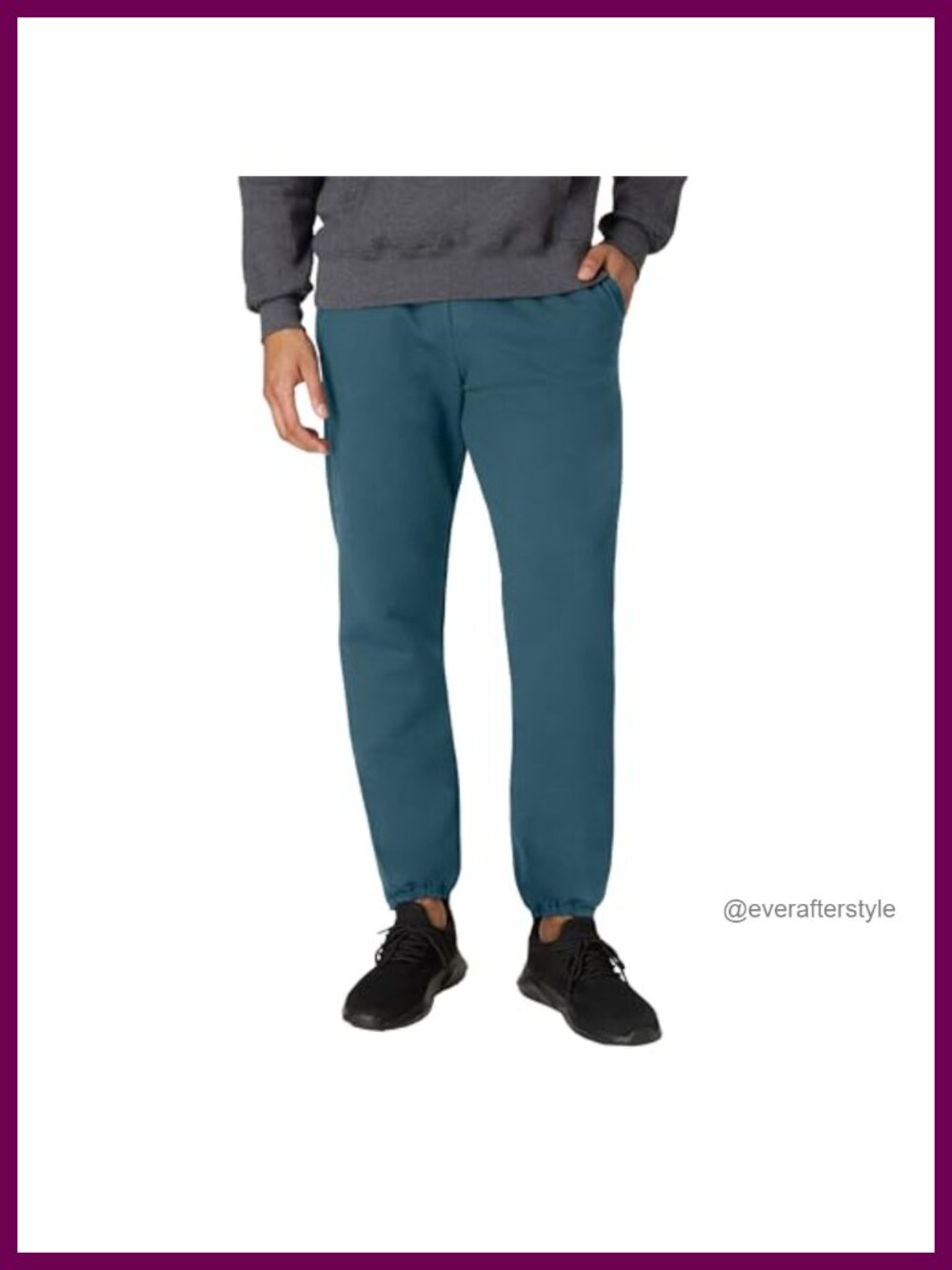 Men's Heavyweight Cotton Fleece Sweatpants Joggers with Pockets